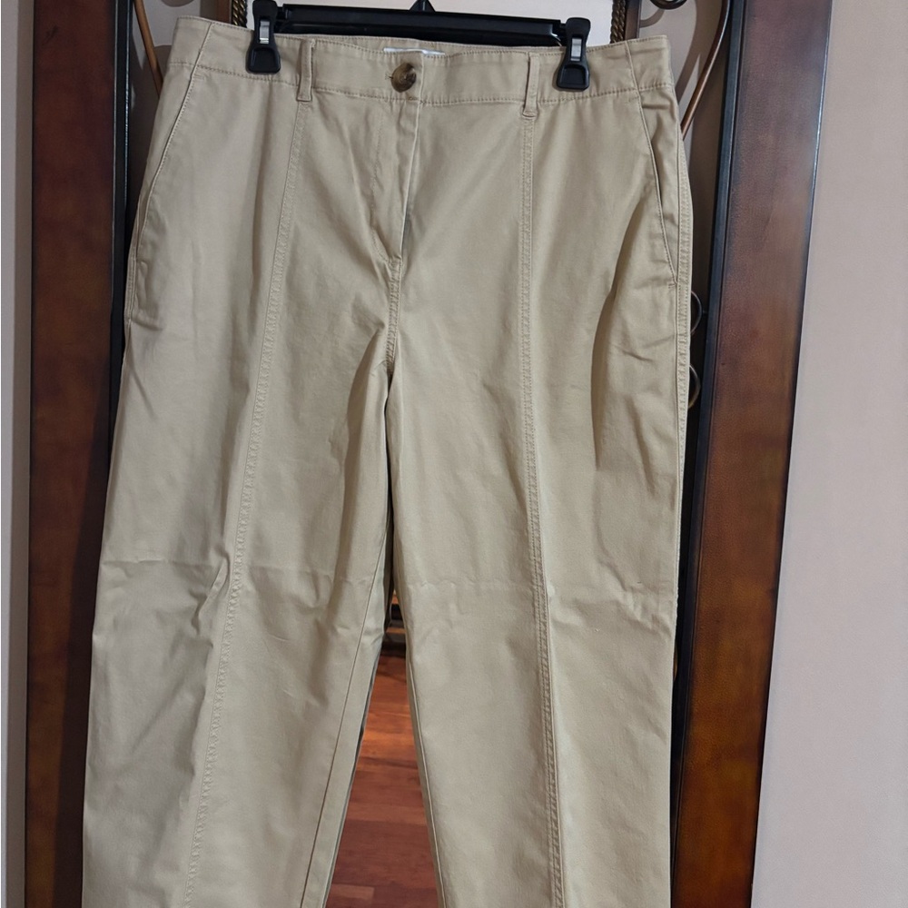 Ann Taylor ladies Khaki Chinos work casual capsule minimal work wear